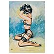 Bettie Page Portrait Fabric Poster Wall Hanging